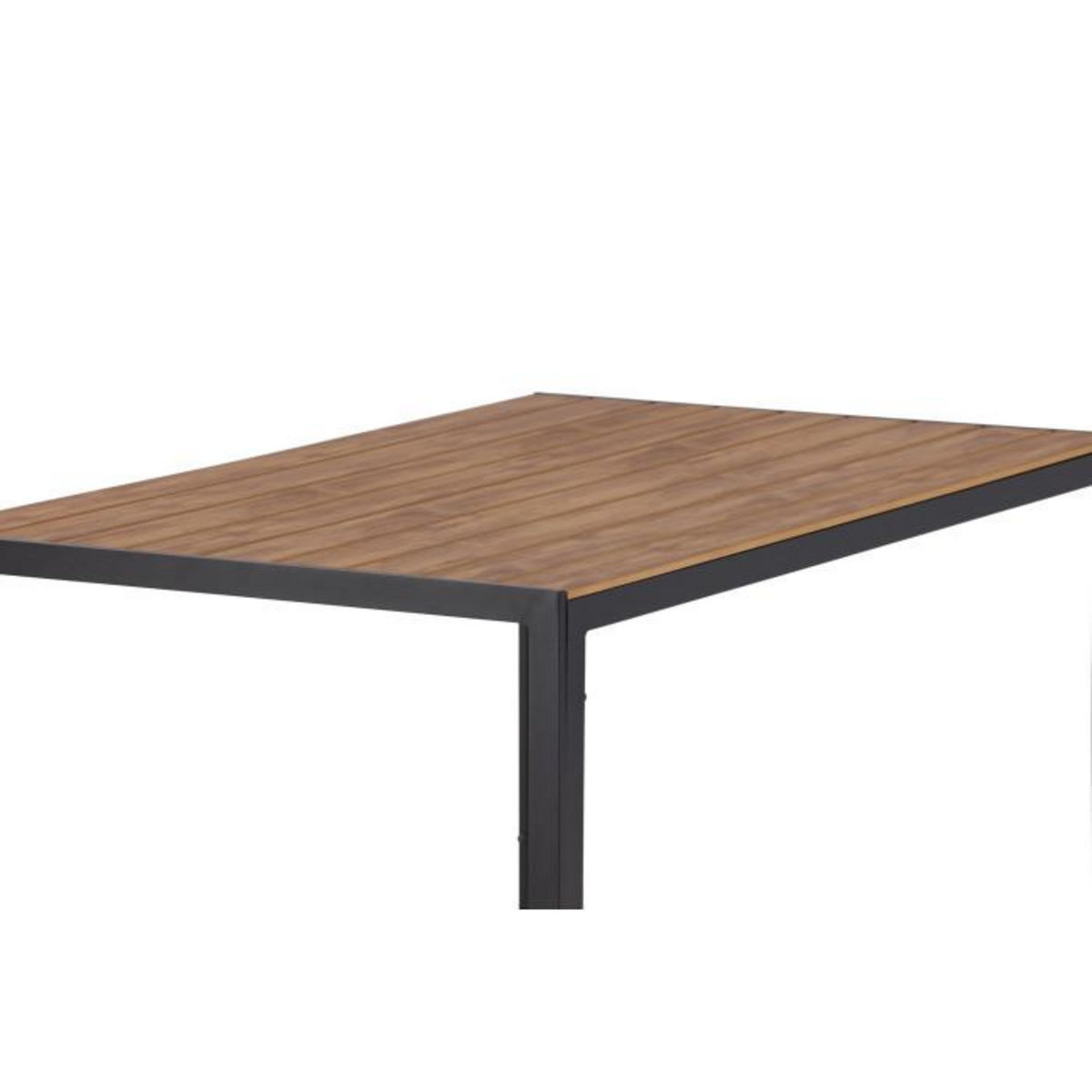Paris Prix Table de Jardin  Break  150cm Noir & Naturel