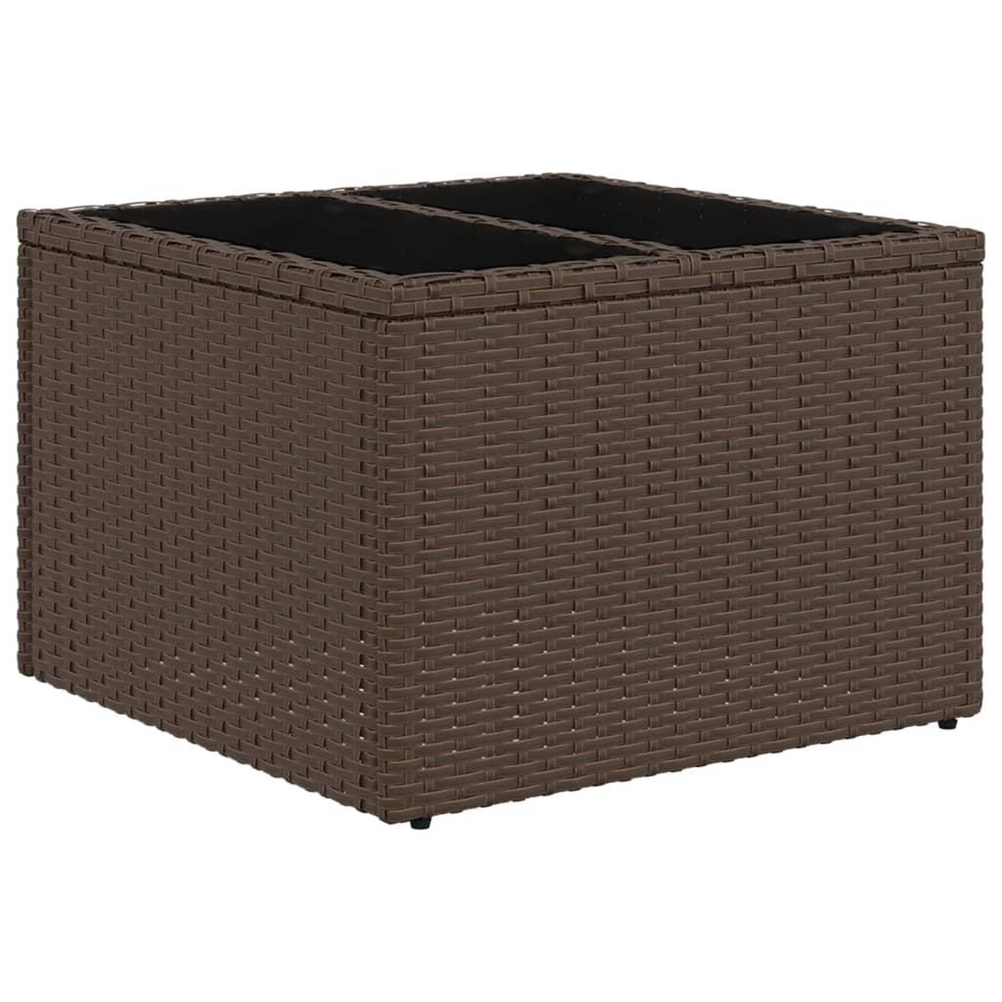 Voir la diapositive 5 : VIDAXL Salon de jardin avec coussins 5 pcs marron resine tressee