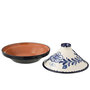 Voir la diapositive 2 : Paris Prix Plat à Tajine en Céramique  Granada  28cm Bleu Cobalt