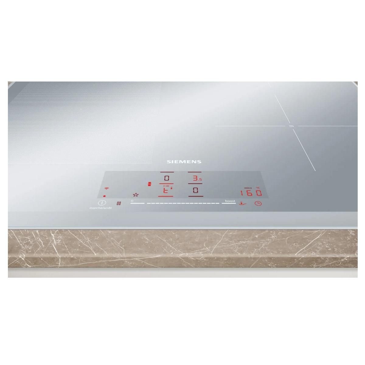 Siemens Table de cuisson induction 60cm 4 feux 7400w gris - EX65KHEC1F