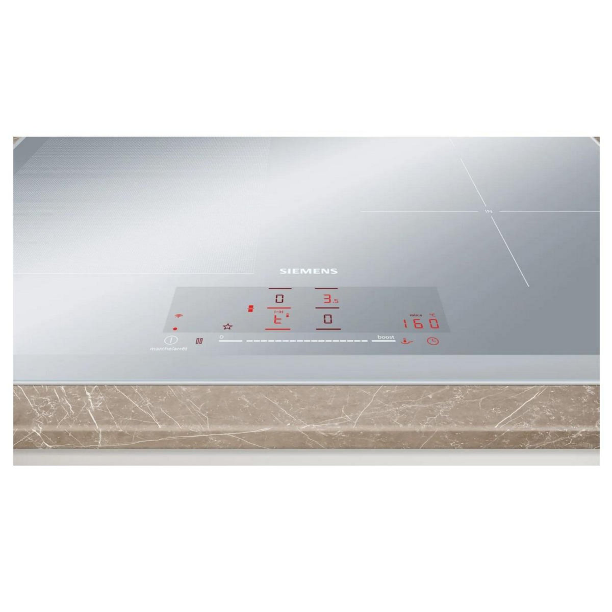 Siemens Table de cuisson induction 60cm 4 feux 7400w gris - EX65KHEC1F