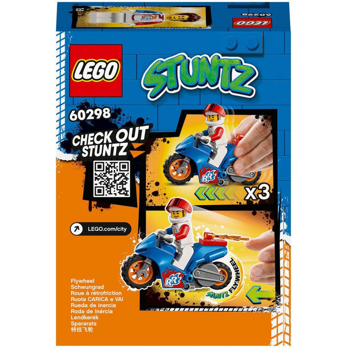 LEGO City Stuntz 60298 La moto de cascade Fusée