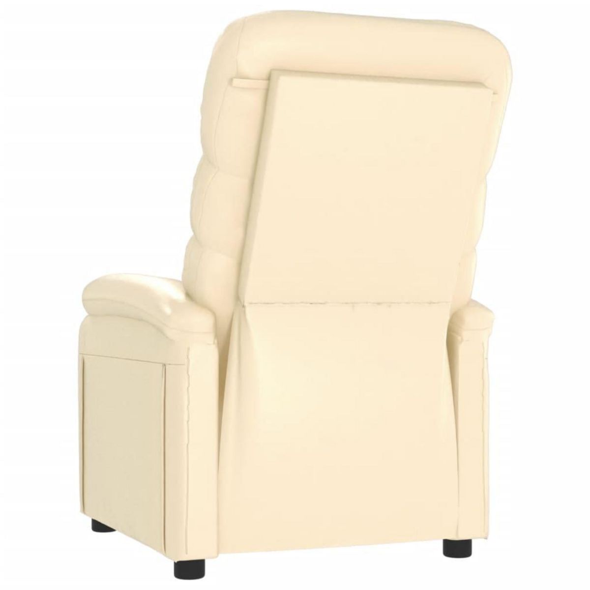 VIDAXL Fauteuil inclinable Creme Similicuir