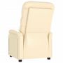 Voir la diapositive 5 : VIDAXL Fauteuil inclinable Creme Similicuir
