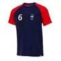 FFF Pogba T-shirt Fan Marine/Rouge Homme Equipe de France