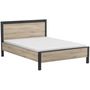 Voir la diapositive 1 : Lit adulte 140x190 cm esprit industriel KANSAS