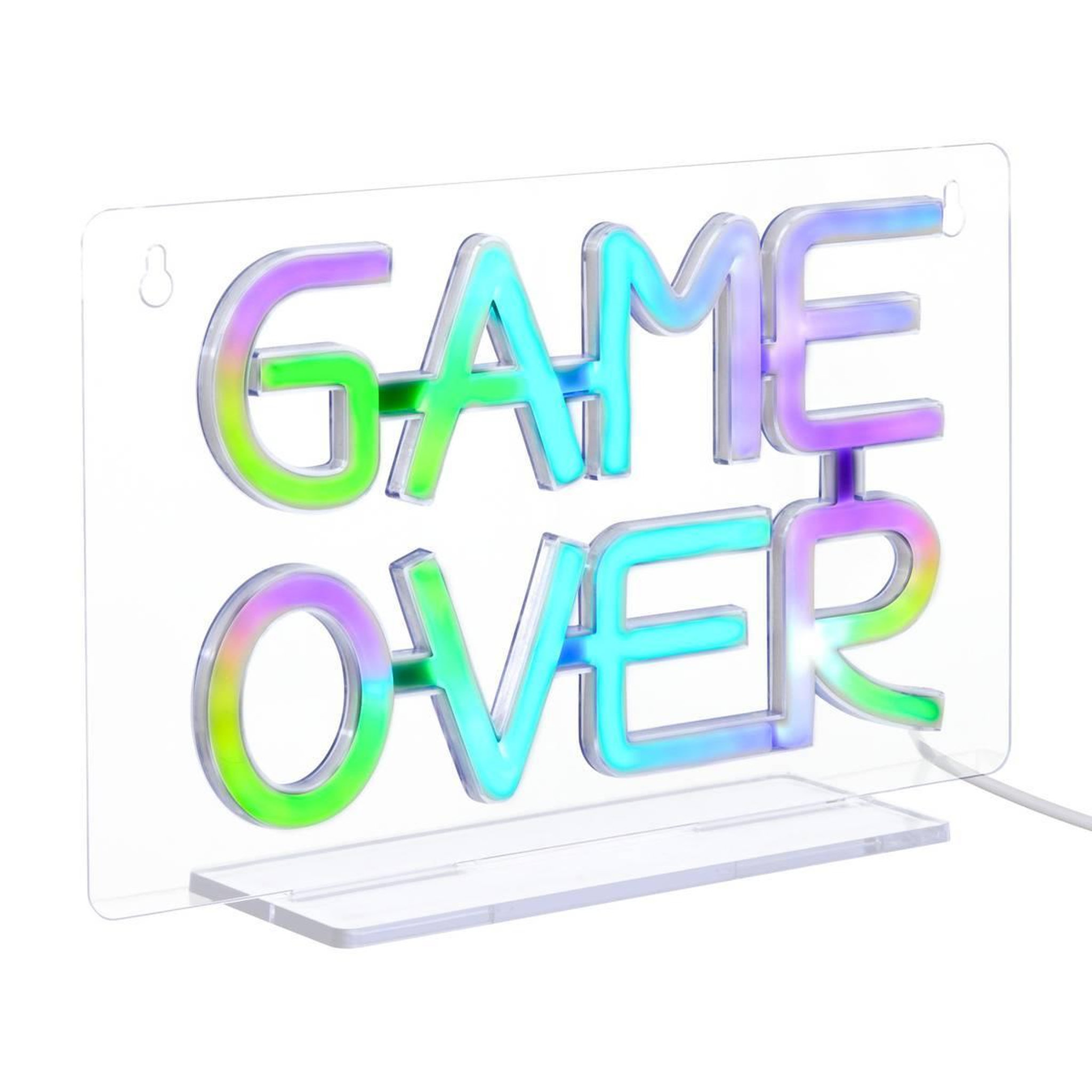 ATMOSPHERA Néon LED Déco  Game Over  30cm Multicolore