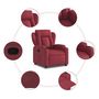 Voir la diapositive 5 : VIDAXL Fauteuil inclinable Rouge bordeaux Tissu
