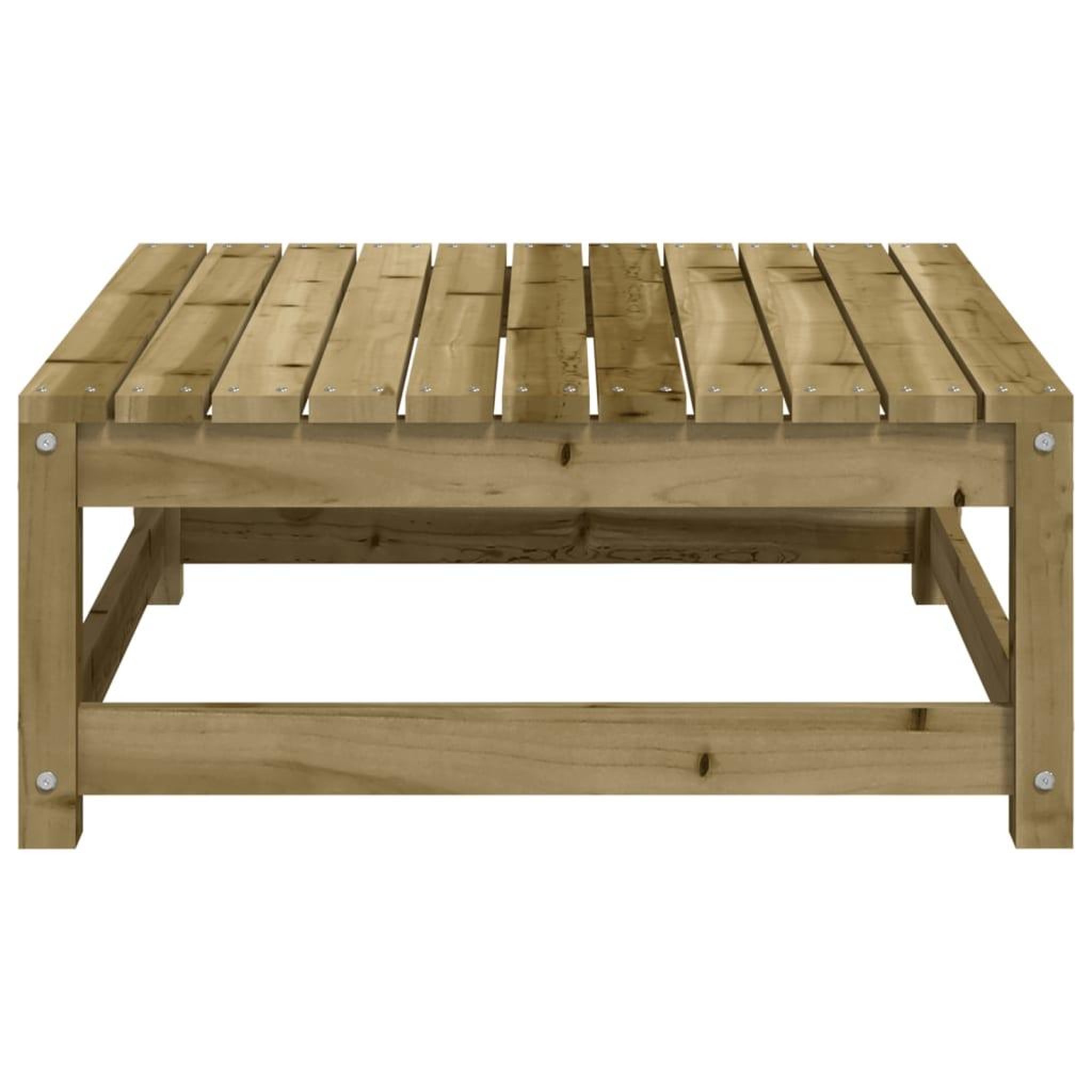 Voir la diapositive 5 : VIDAXL Repose-pied de jardin 70x70x30 cm bois de pin impregne
