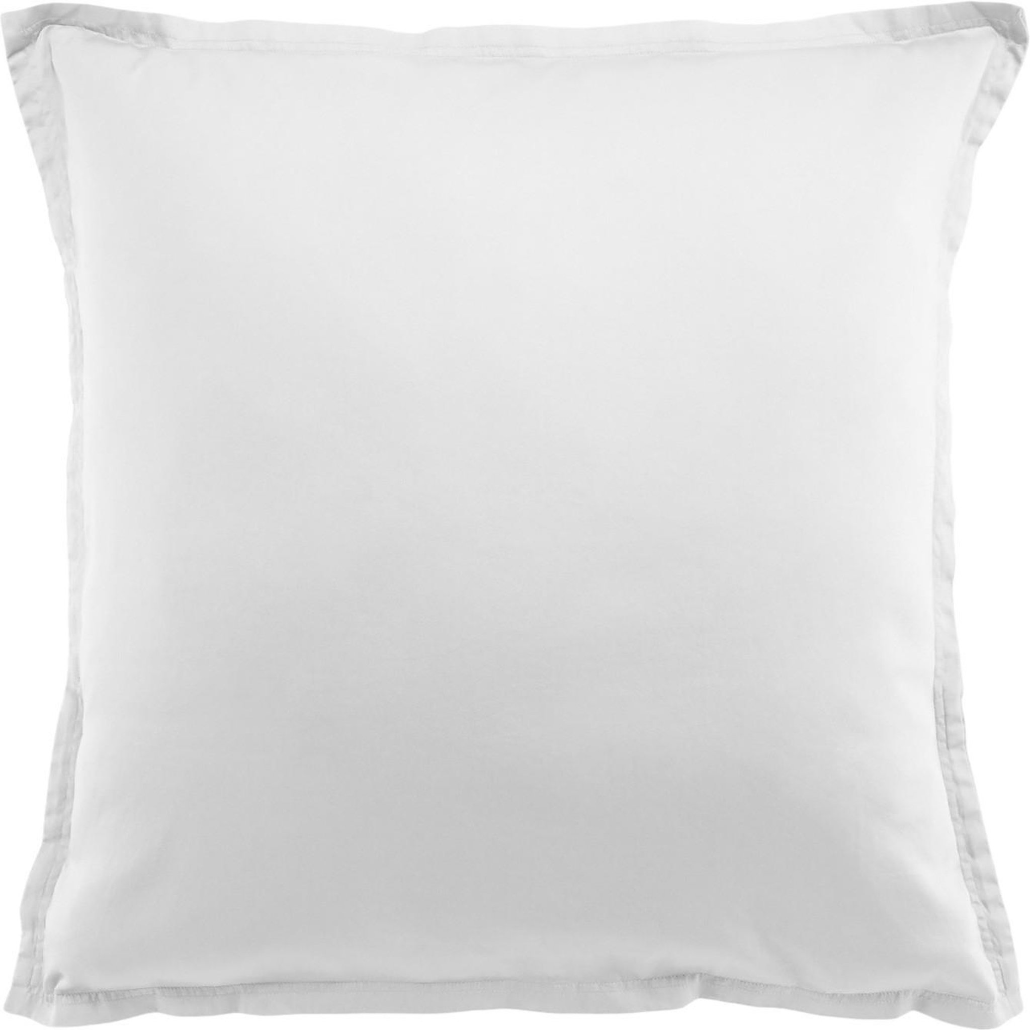BATON ROUGE Taie d'oreiller 100% satin de coton 110fils uni. Coloris disponibles : Blanc