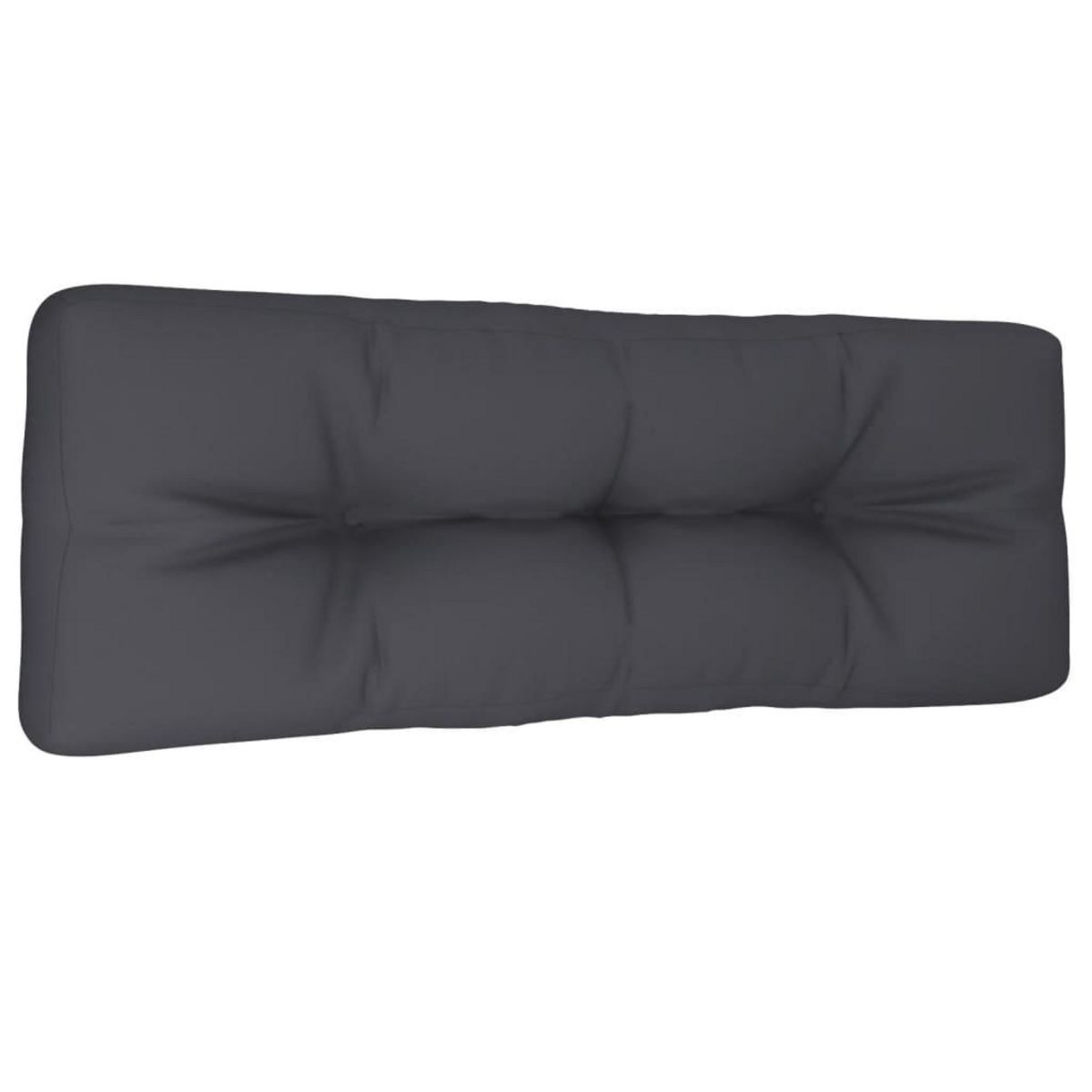 VIDAXL Coussin de palette anthracite 120x40x12 cm tissu