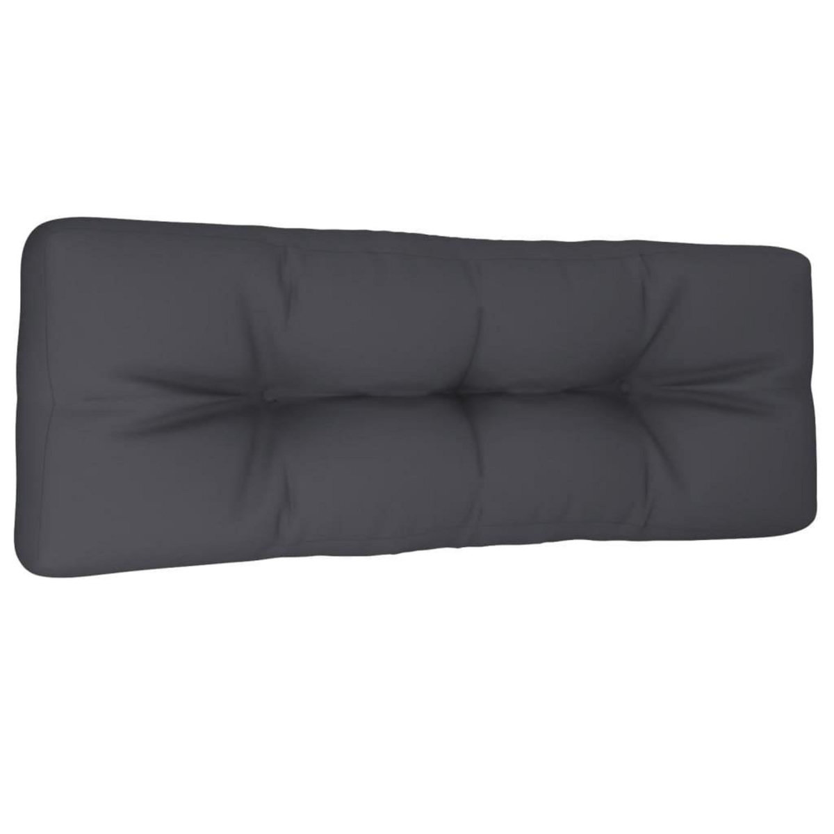 VIDAXL Coussin de palette anthracite 120x40x12 cm tissu