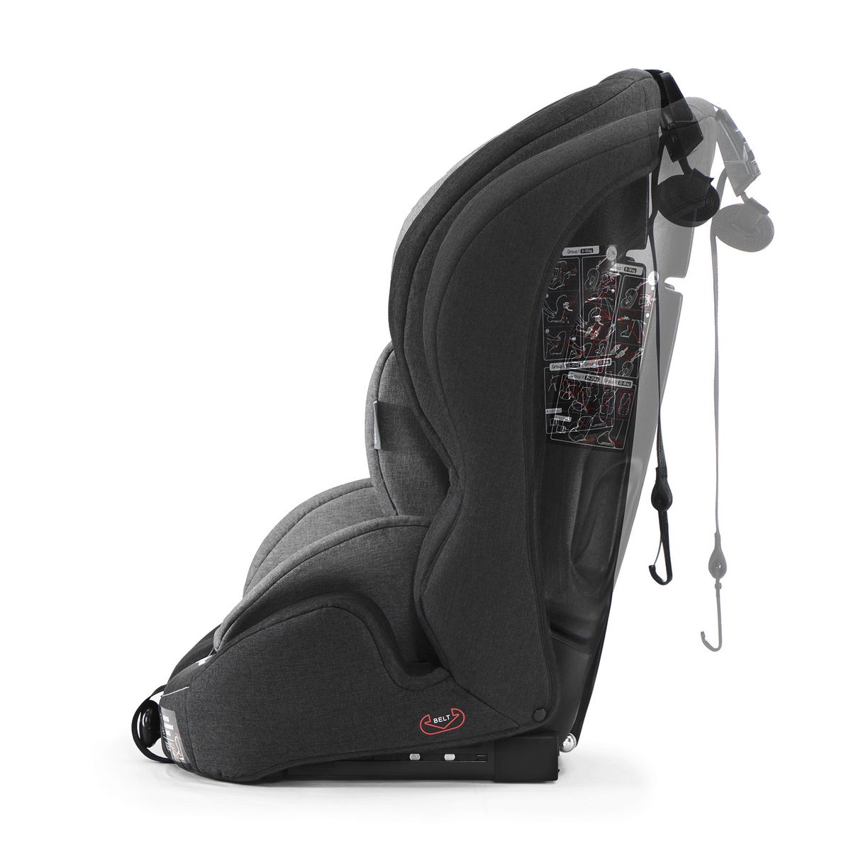 KINDERKRAFT Siège auto groupe 1/2/3 Safety Fix Isofix
