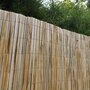RED DECO Canisse brise vue 1.5x5 m  Bois clair carex pour clôtures et pergolas