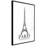 Paris Prix Affiche Murale Encadrée  Eiffel Tower. Coloris disponibles : Noir, Jaune