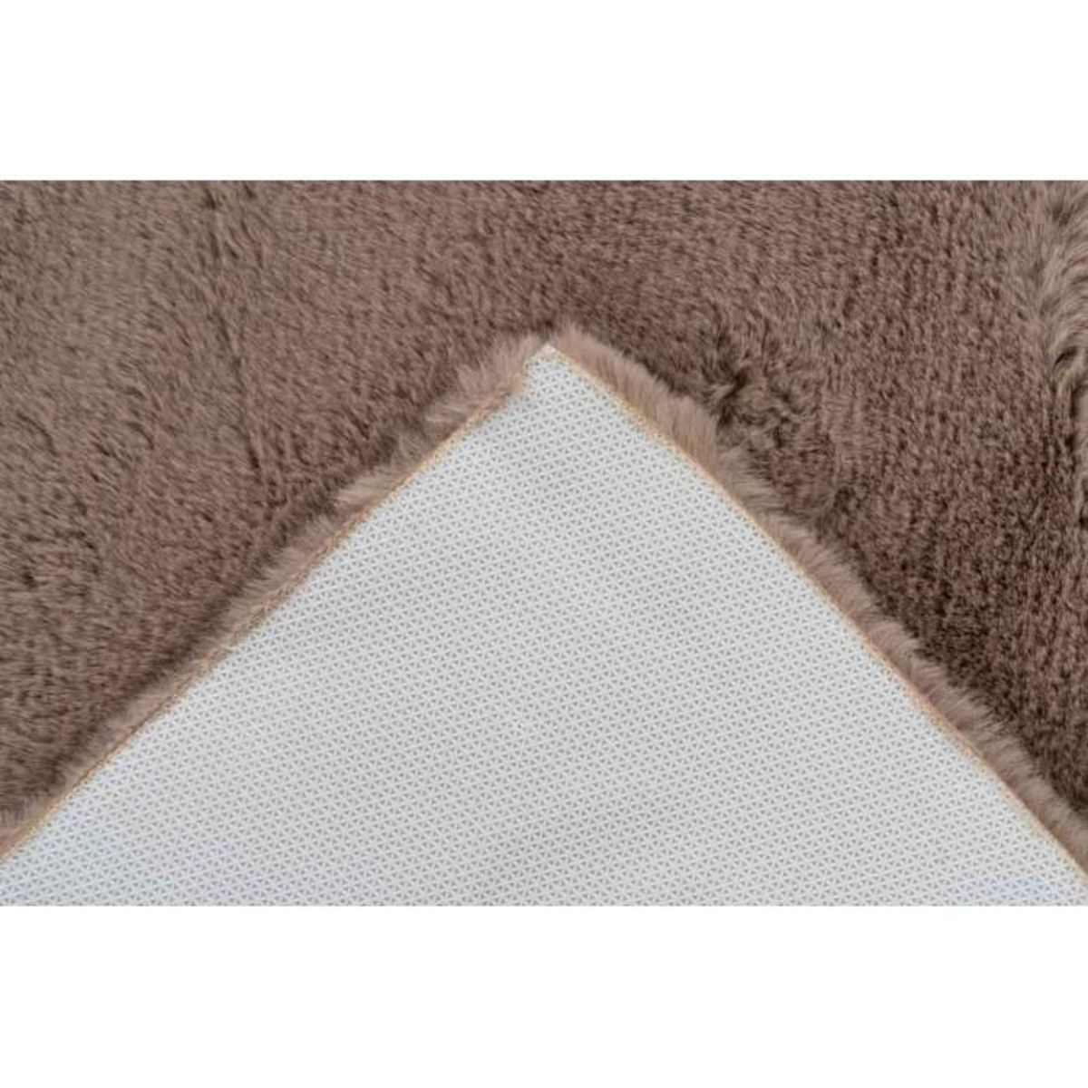 Paris Prix Tapis de Bain Doux Antidérapant  Rabbit  Beige Foncé
