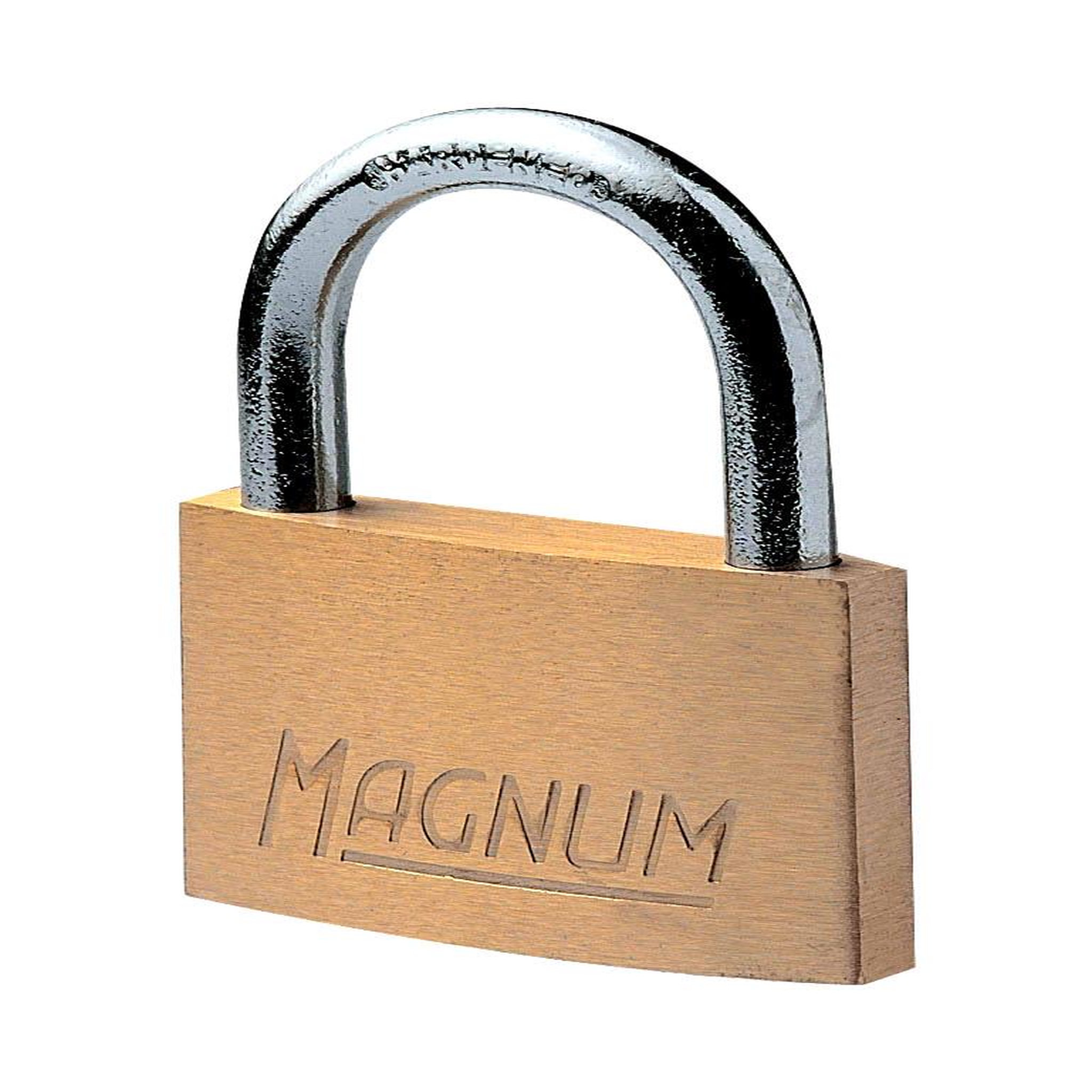 Master lock CAD20 Petit Cadenas Magnum en Laiton Massif et à Clé, Doré, 3,4 x 2 x 0,8 cm