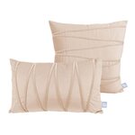 Paris Prix Lot de 2 Coussins Déco  Paulina  30x50cm Champagne