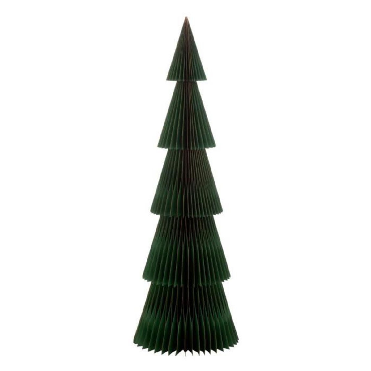 Paris Prix Sapin de Noël à Poser en Papier  Pliant  152cm Vert Foncé