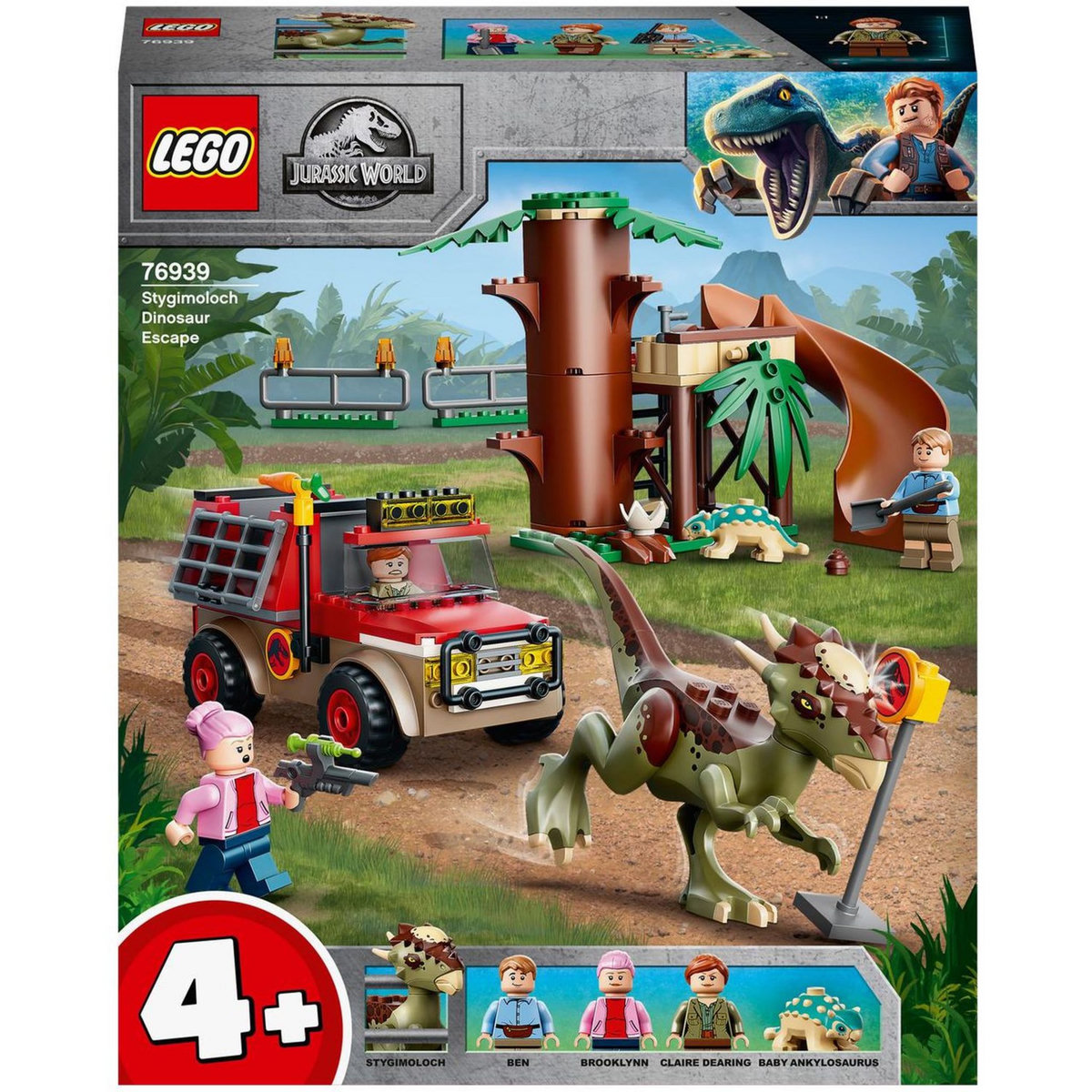 LEGO Jurassic World 76939 L'Évasion du Stygimoloch, Jouet Dinosaure, pour Enfants Dès 4 Ans