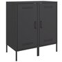 Voir la diapositive 2 : VIDAXL Buffets 2 pcs noir 36x39x79 cm acier