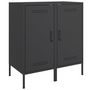 Voir la diapositive 2 : VIDAXL Buffets 2 pcs noir 36x39x79 cm acier