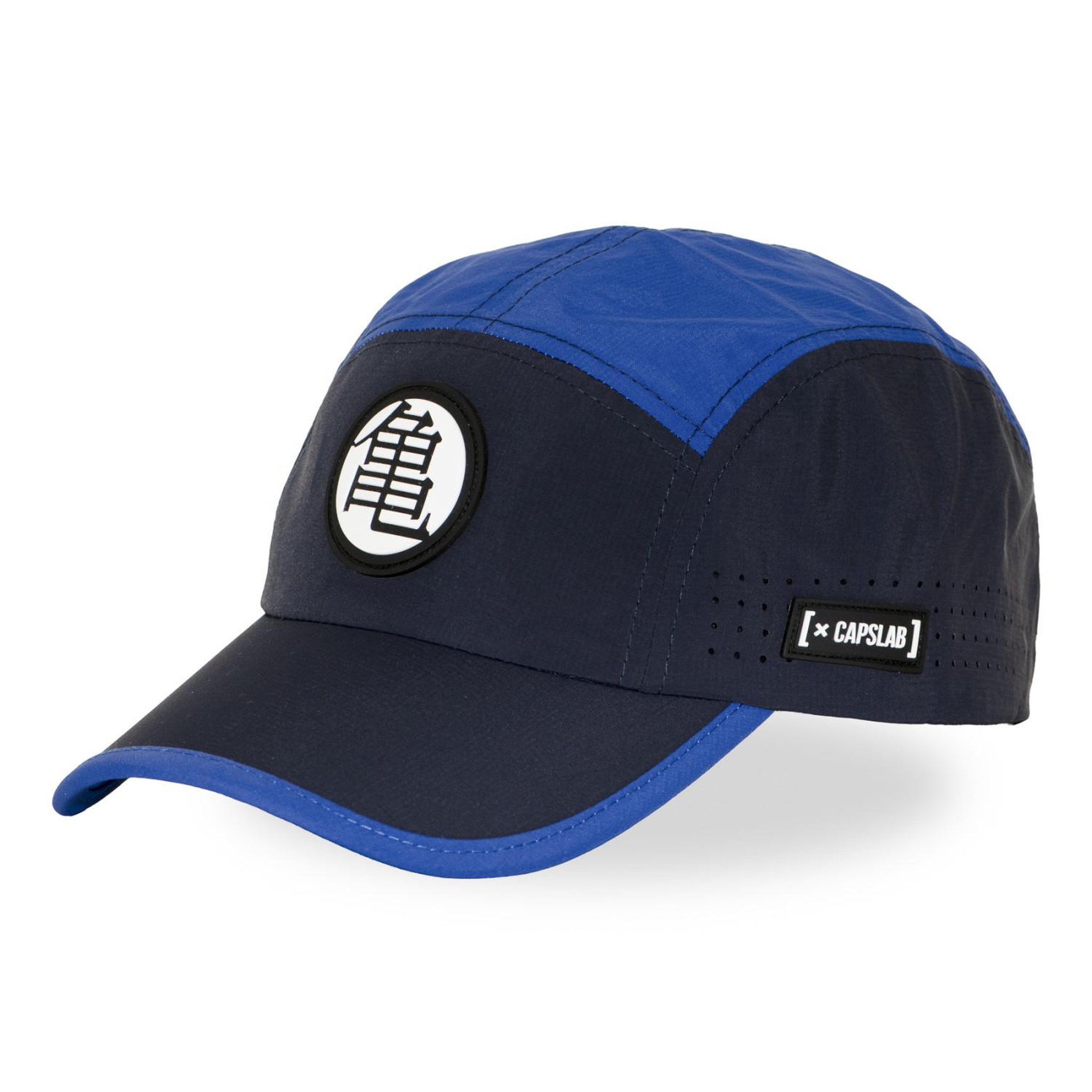 CAPSLAB Casquette 5 panneaux dragon ball kame house. Coloris disponibles : Bleu