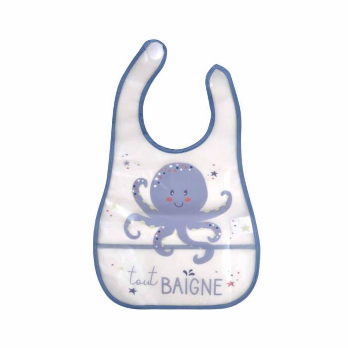 Paris Prix Bavoir avec Récupérateur  Pieuvre  34cm Bleu