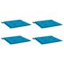Voir la diapositive 3 : VIDAXL Coussins de chaise jardin lot de 4 bleu 50x50x3 cm tissu oxford
