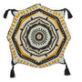 Voir la diapositive 1 : ATMOSPHERA Coussin Rond à Pompons  Tribal  40cm Multicolore