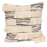 ATMOSPHERA Coussin Déco 3D  Nœud  45x45cm Noir & Blanc