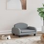 Voir la diapositive 1 : VIDAXL Lit pour chien gris clair 50x40x30 cm tissu