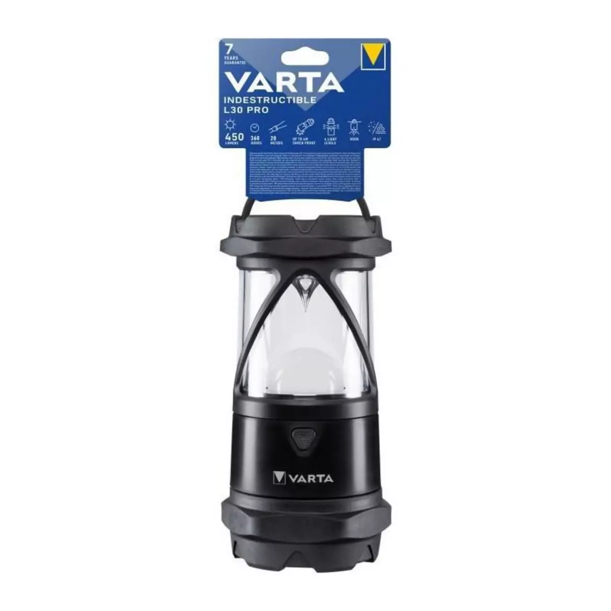Varta Lanterne-VARTA-Indestructible L30 Pro-450lm-Garantie 7ans-Resistante au chocs (4m)-IP67-Activités extremes-Camping