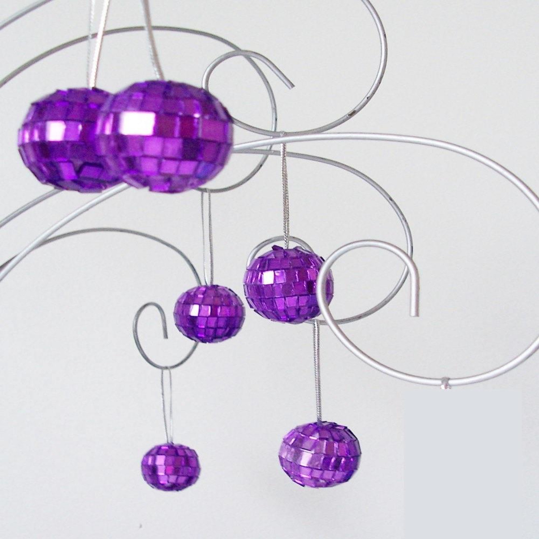 Voir la diapositive 2 : Eden Set de 6 boules miroir  6 cm design et moderne