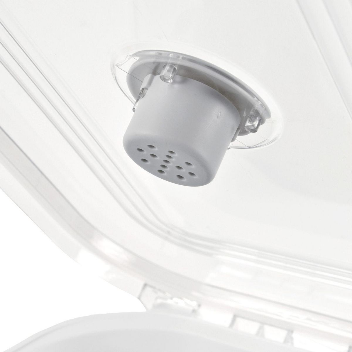 LOVE STORY Boite conteneur à croquettes pliable avec roues - Blanc