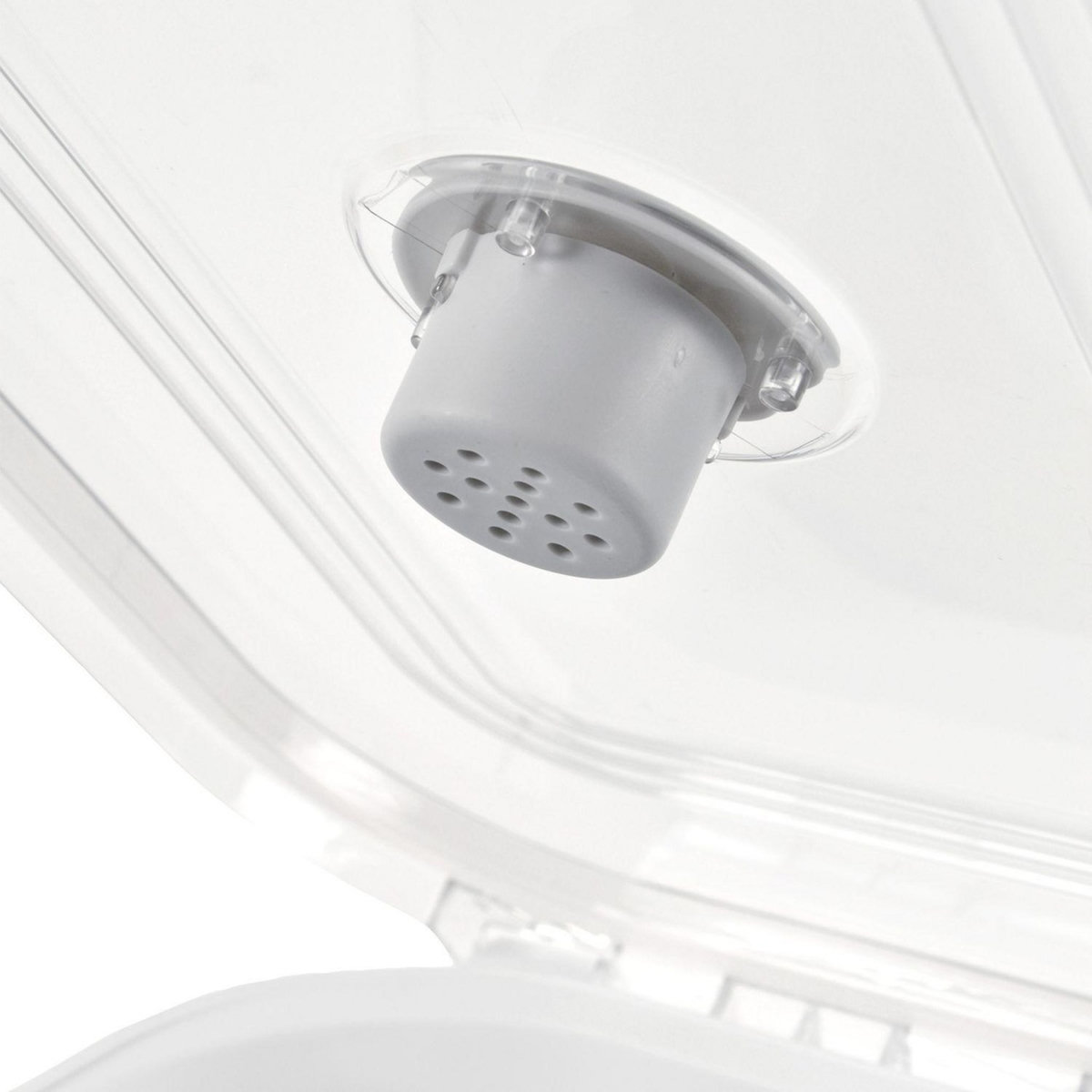 LOVE STORY Boite conteneur à croquettes pliable avec roues - Blanc