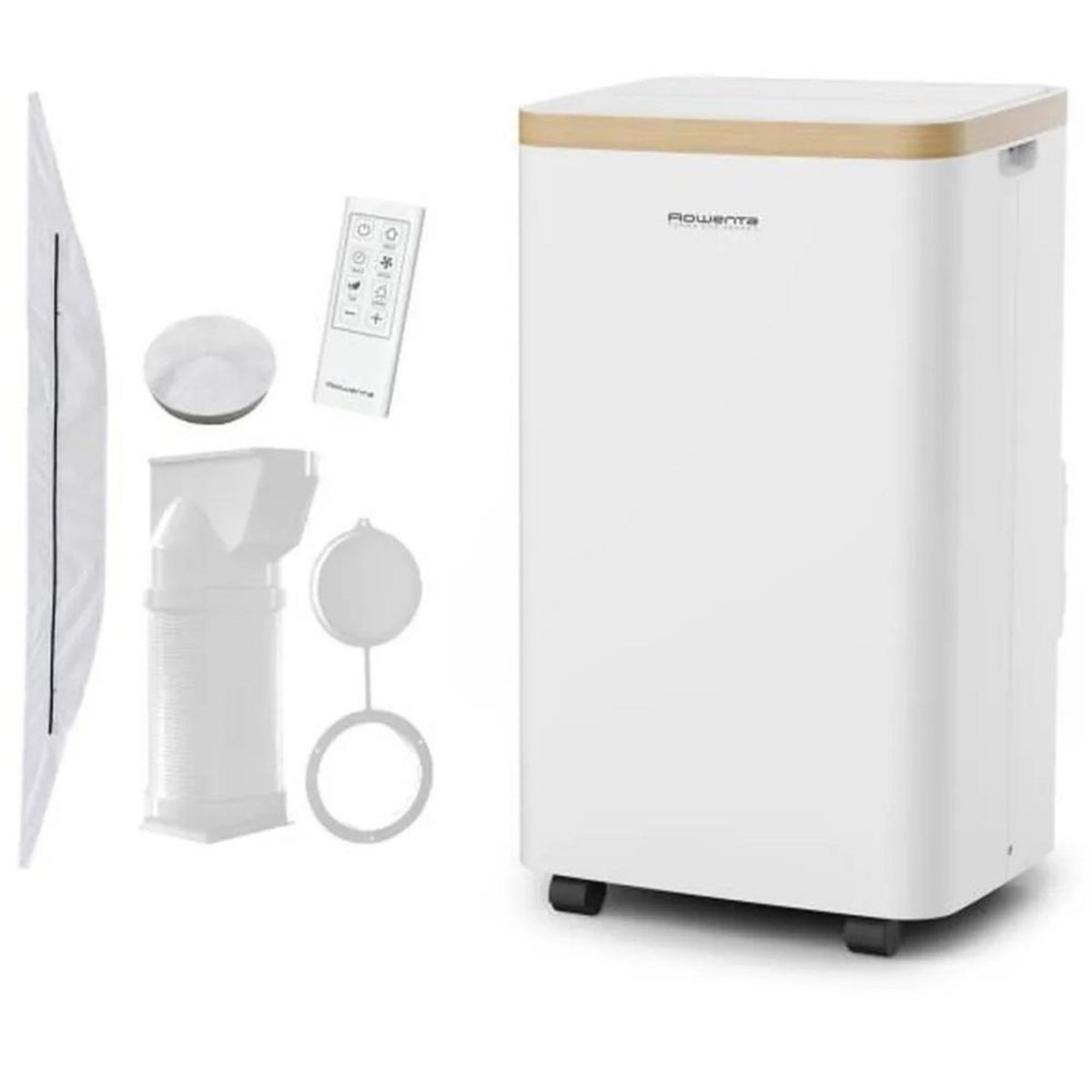 ROWENTA Climatiseur mobile 3000w 40m2 avec kit fenêtre - au5610f0