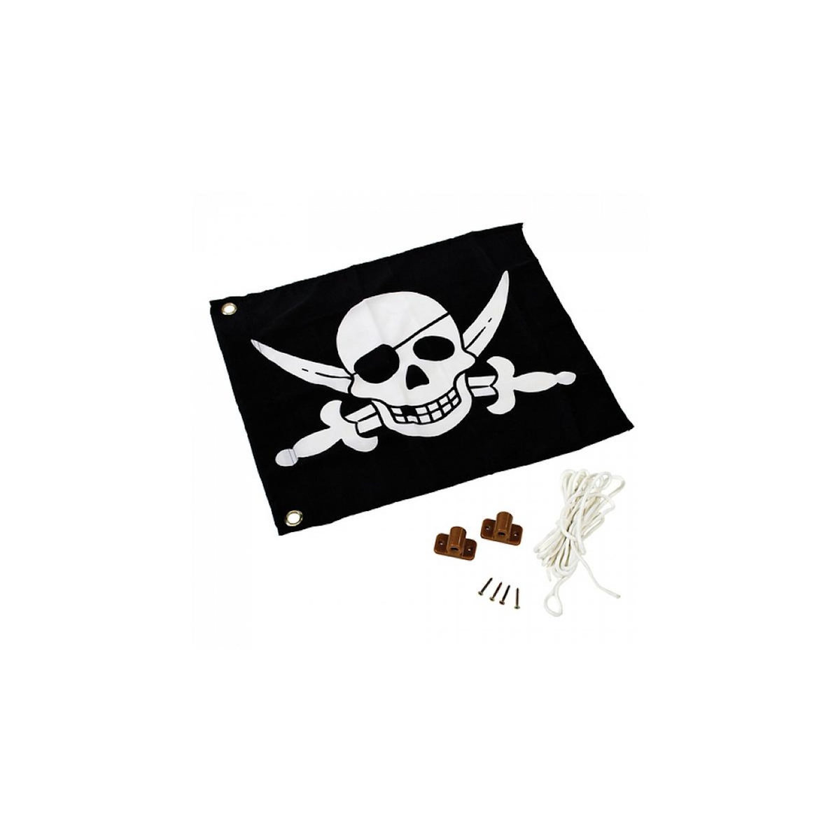 Axi House AXI Drapeau pirate cabane noir