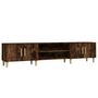 Voir la diapositive 2 : VIDAXL Meuble TV chene fume 180x31,5x40 cm bois d'ingenierie
