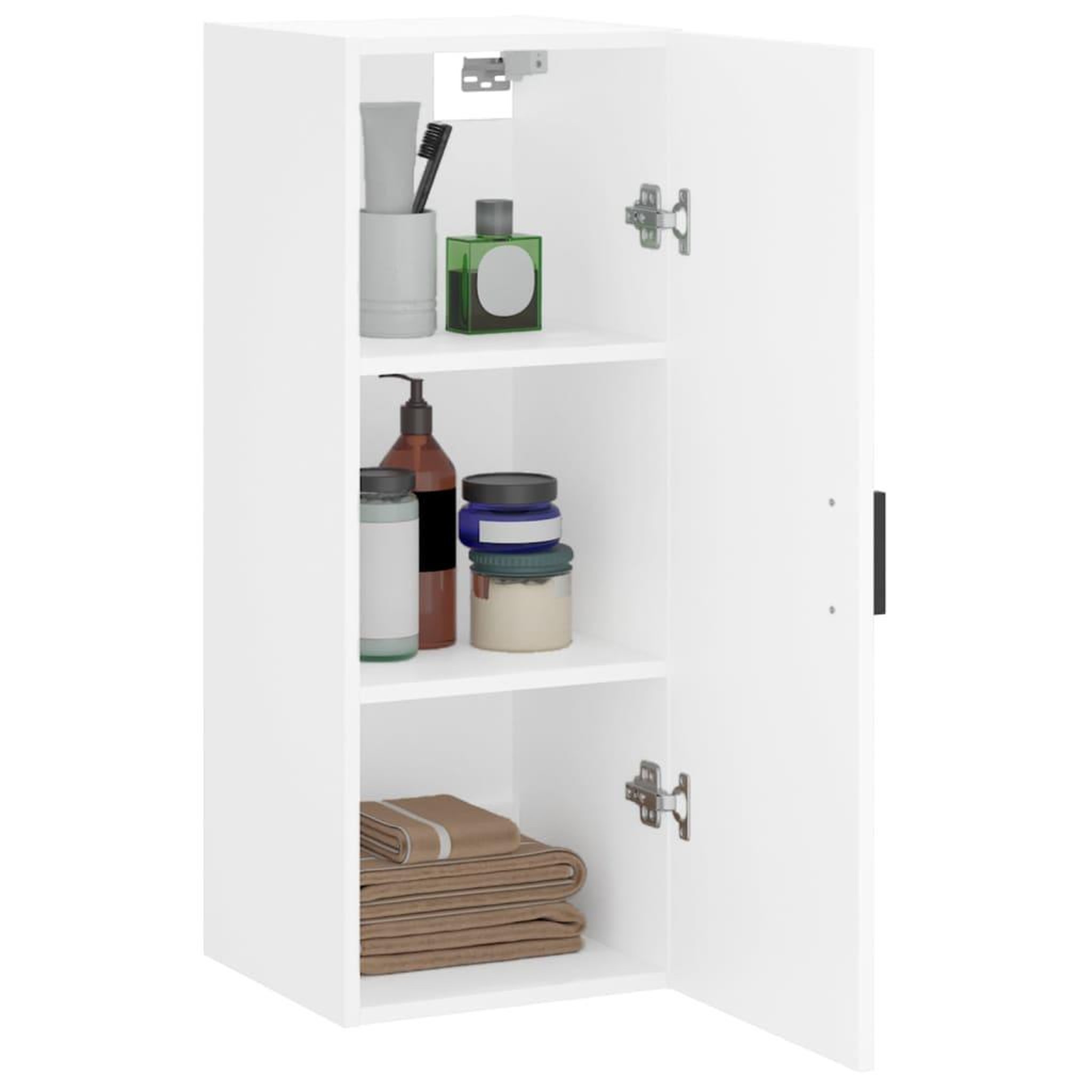 Voir la diapositive 5 : VIDAXL Armoire murale blanc 34,5x34x90 cm