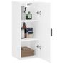 Voir la diapositive 5 : VIDAXL Armoire murale blanc 34,5x34x90 cm