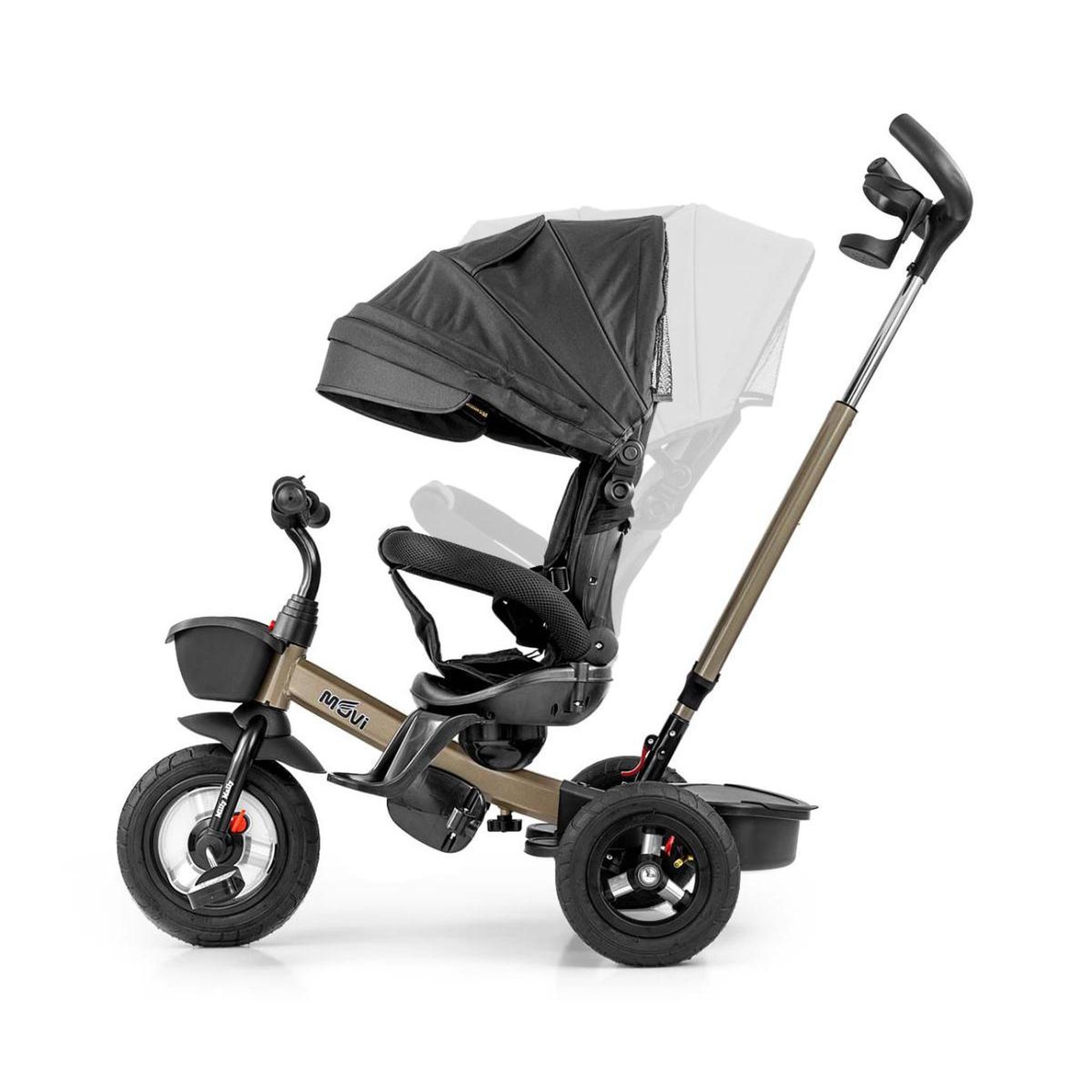 Voir la diapositive 4 : MILLY MALLY Tricycle enfant Movi noir Or