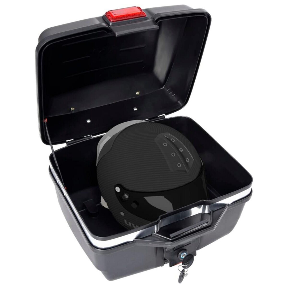 VIDAXL Boîte de moto 24 L pour un seul casque