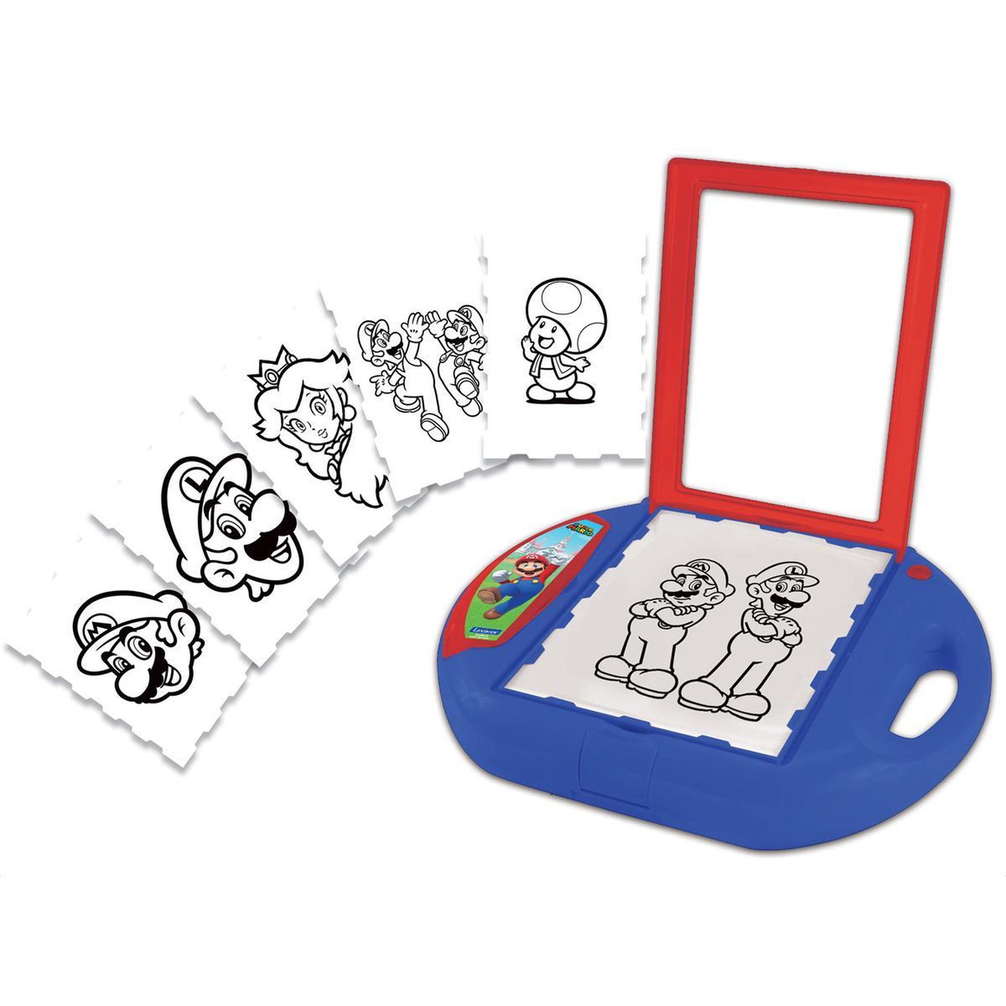 Voir la diapositive 4 : Lexibook Projecteur à dessin Super Mario avec modèles et tampons