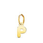 Voir la diapositive 1 : L'ATELIER D'AZUR Pendentif Or 18 Carats 750 Jaune - Initiale Lettre  P  - Chaine Offerte