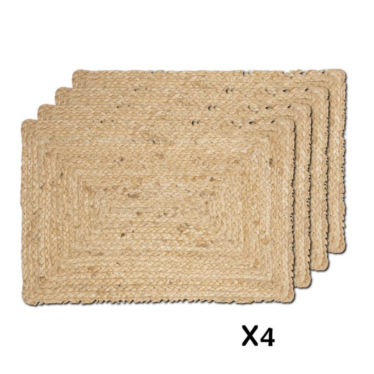 ATMOSPHERA Set de table en jute X4