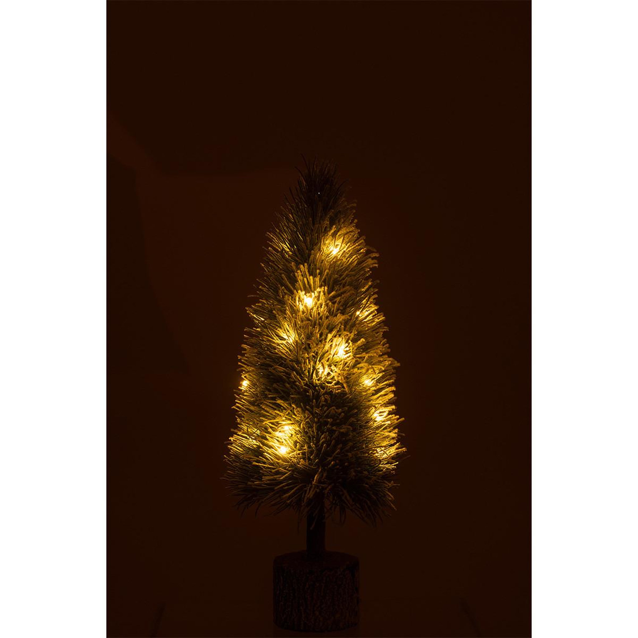 Voir la diapositive 3 : J-LINE Sapin de noël déco à led  russell  60cm vert