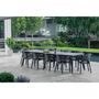 Voir la diapositive 2 : Keter Lot de 6 fauteuils de jardin - Allibert by KETER - ELISA - En résine - Coloris : gris graphite