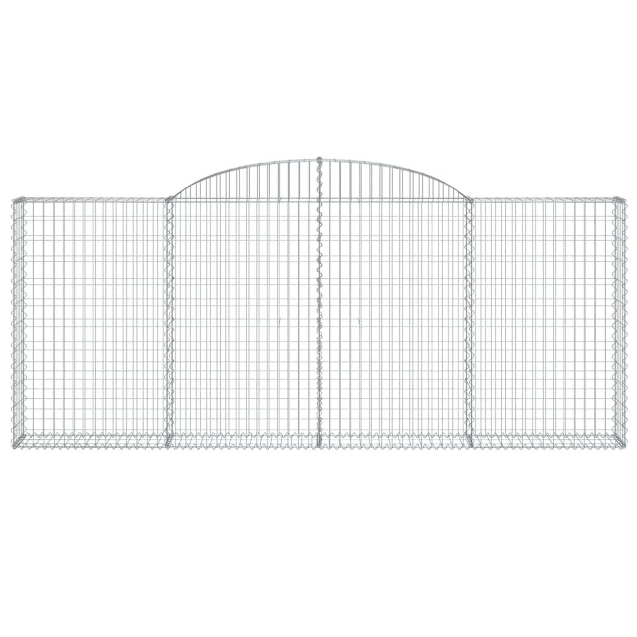 Voir la diapositive 4 : VIDAXL Paniers a gabions arques 20 pcs 300x30x120/140 cm fer galvanise