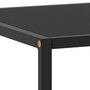 VIDAXL Table basse Noir avec verre noir 100x50x35 cm